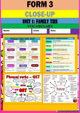 Close up unit 1 family ties vocabulary page 11