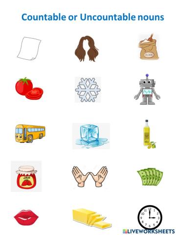 Countable or uncountable nouns