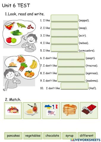 Test team together 1 unit 6