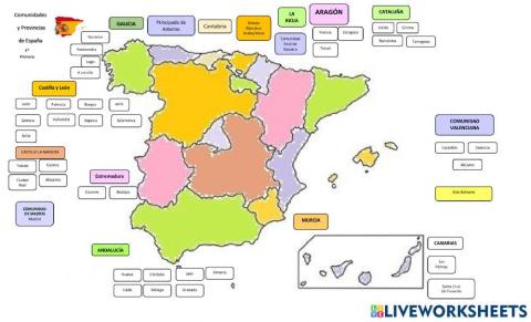 Mapa provincias de españa