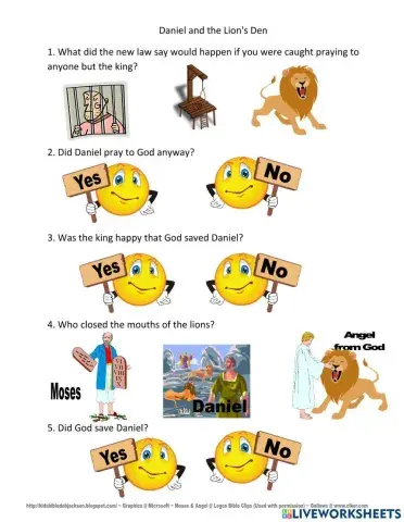 Daniel in the Lion's den