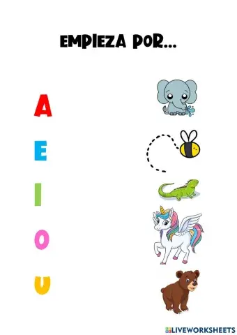 Empieza por la vocal...