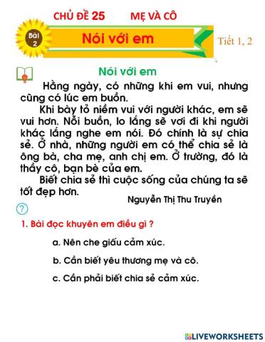 CDd25-Nói với em T1,2