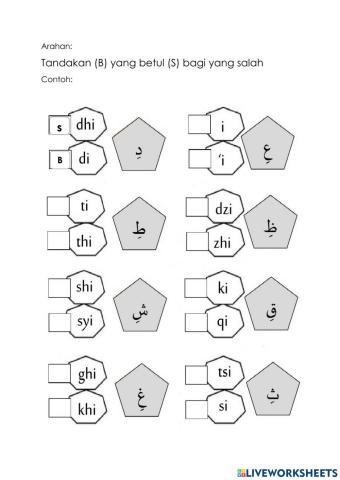 Hijaiyah baris bawah