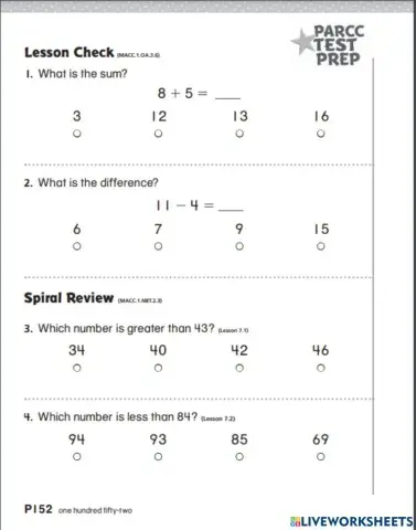 Add and Subtract within 20