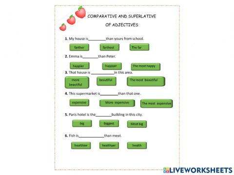 Comparatives & superlatives