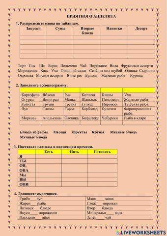 Приятного аппетита