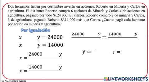 Sistemas de Ecuaciones 6