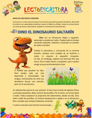 Dino el Dinosaurio Saltarín