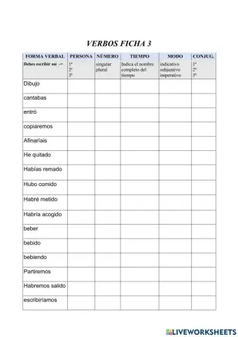 Verbos 3.