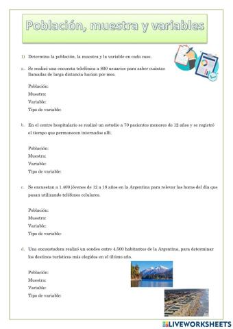 Población, muestra y variables