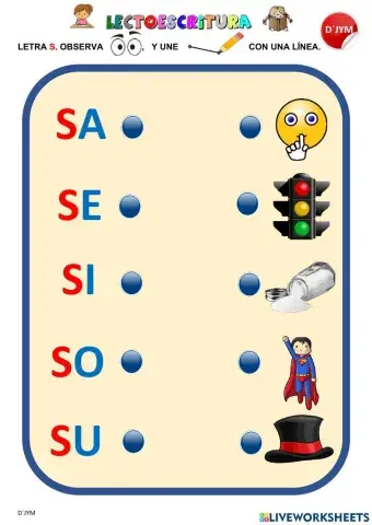 Letra S - Sonido inicial