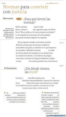 Normas para convivir con justicia