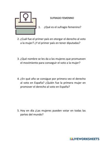 Sufragio femenino