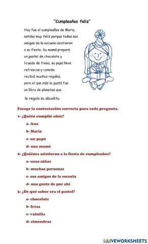 Audiolectura Feliz cumpleaños