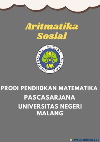 Arimatika Sosial