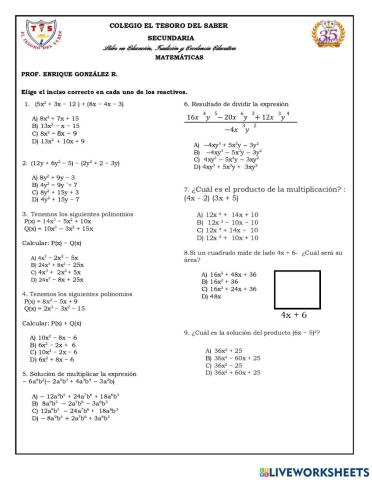 Examen de simulación