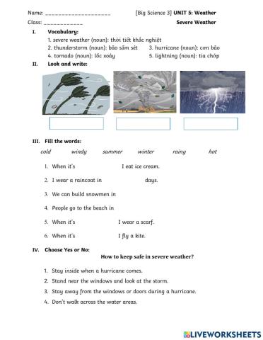 Big Science 3 Severe weather