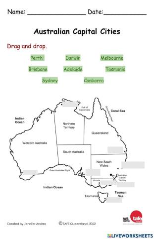 Australian Capital Cities V1
