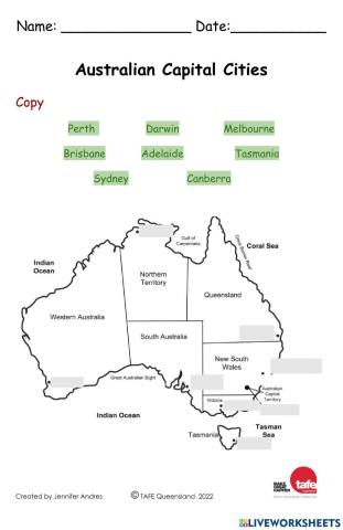 Australian Capital Cities V2