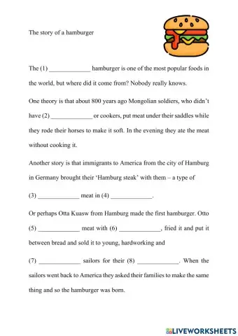 The story of a hamburger (Close Up Page 20)