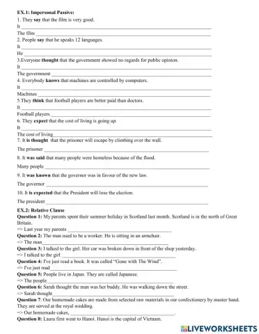 Bị động - MĐ QH