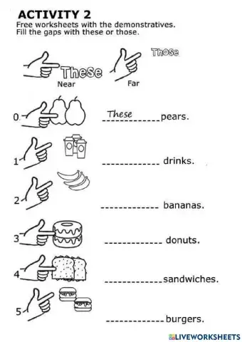 These this that those