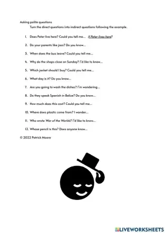 Asking polite questions