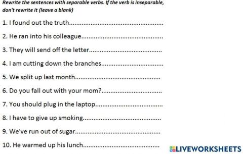 Separable or inseparable