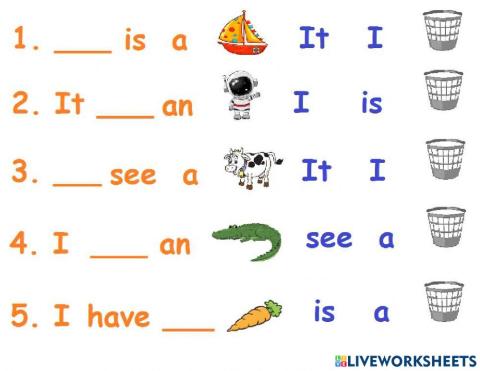 Sight word: It.see.have.want.this