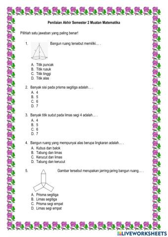 Pas 2 Muatan Matematika