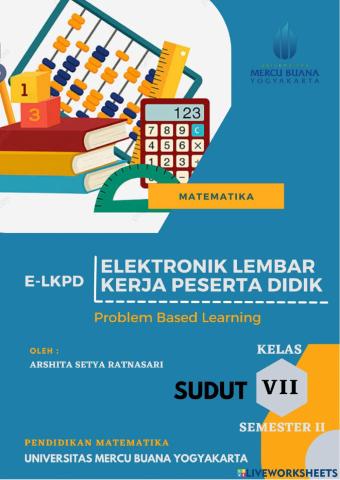 E-LKPD Problem Based Learning 1 Mengenal Sudut