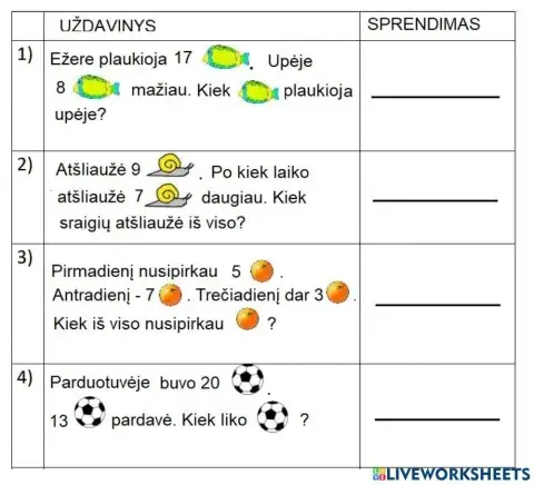 Tekstiniai uzdaviniai