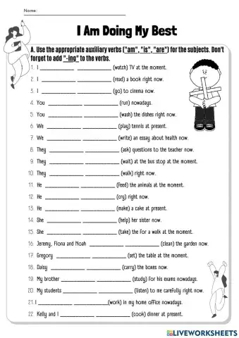 Present continous tense