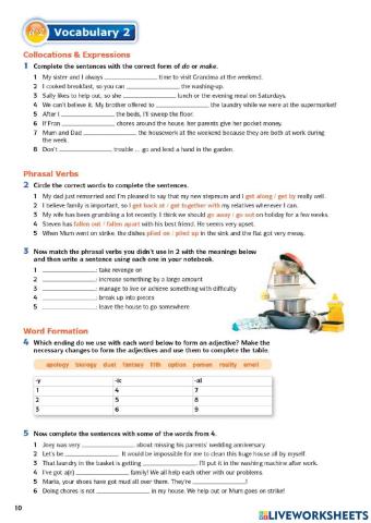 Form 5 Unit 1 -Vocabulary & Grammar