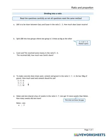 Ratio and Proportion