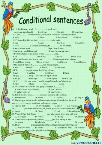 Conditional sentences