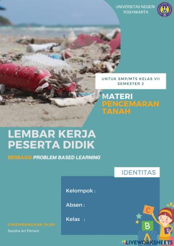 E-LKPD IPA Berbasis PBL Materi Pencemaran Tanah