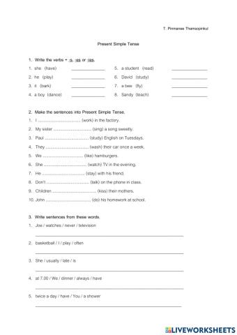 Present Simple Tense