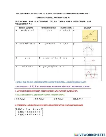 Funciones, PARAMETROS,FUNCION ESCALONADA