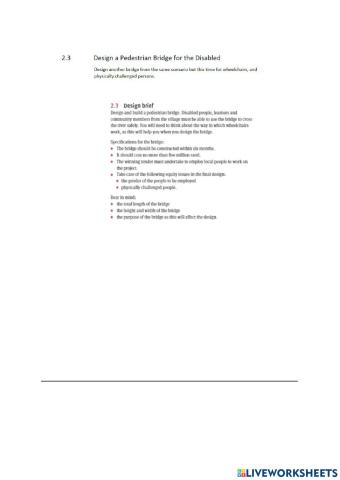 2.3 Pedestrian Bridge for the Disabled