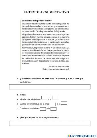 El texto argumentativo