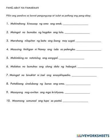 Pang-abay na pamaraan