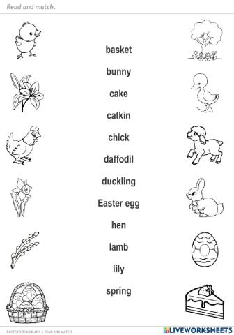 Easter vocabulary