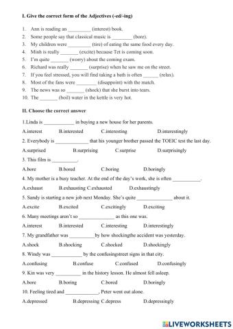 E6 -ed--ing Adjectives