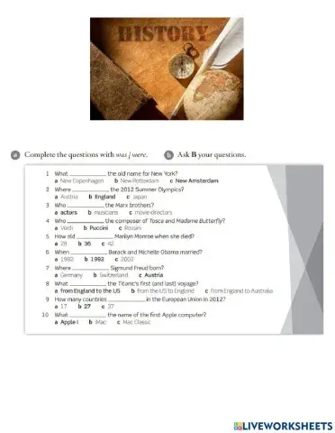 History Quiz - Student A