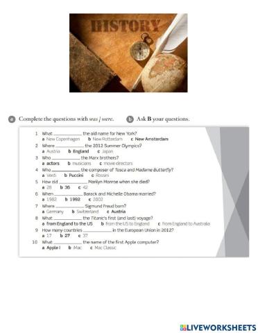 History Quiz - Student A