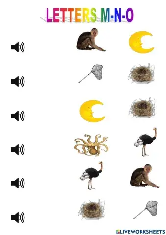 Letters M-N-O