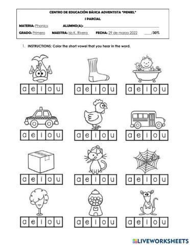 PHONICS First Grade
