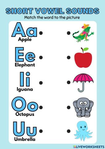 Short vowel sounds